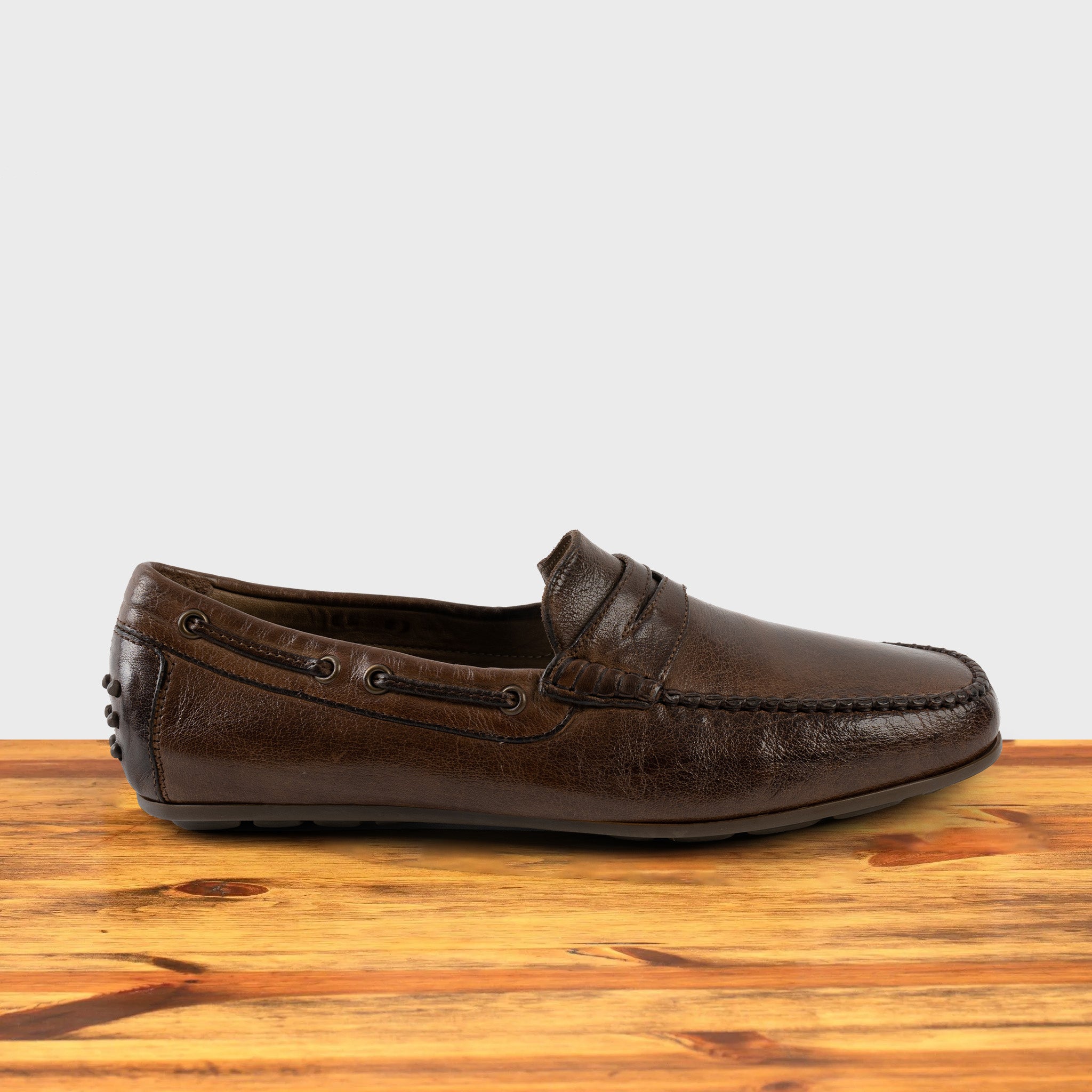 2515 Calzoleria Toscana Buff Calf Dip-Dyed Driver